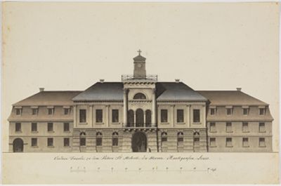 Friedrich Weinbrenner (Nachfolge) - Erweiterungspläne für das Palais Markgraf Louis, Karlsruhe