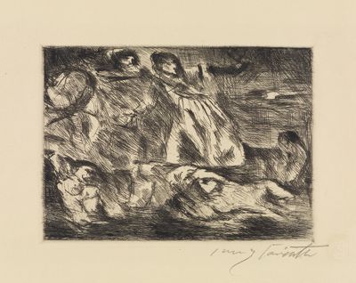 Lovis Corinth - Dantebarke nach Delacroix