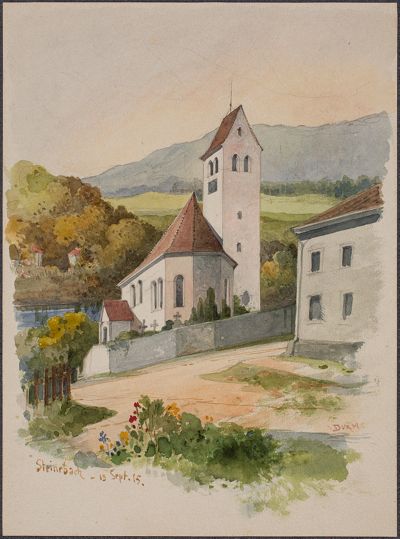Josef Wilhelm Durm - Kirche in Steinebach am Wörthsee (Kirchen und Landschaften aus Bayern)