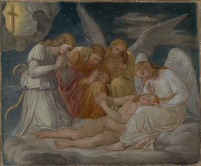 Gottlieb Schick - Christus erblickt im Traum das Kreuz