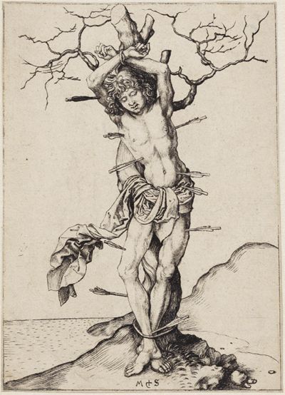 Martin Schongauer - Heiliger Sebastian