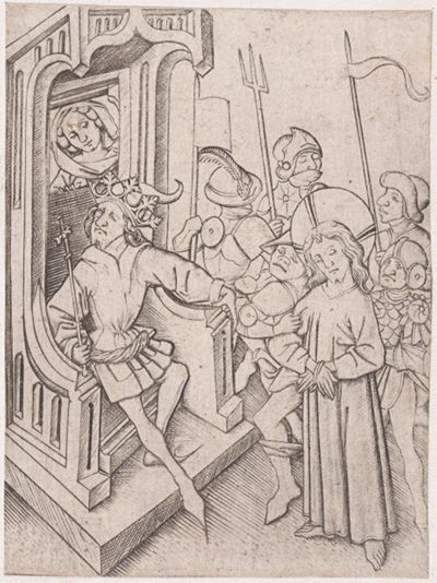 Meister E.S. - Christus vor Pilatus