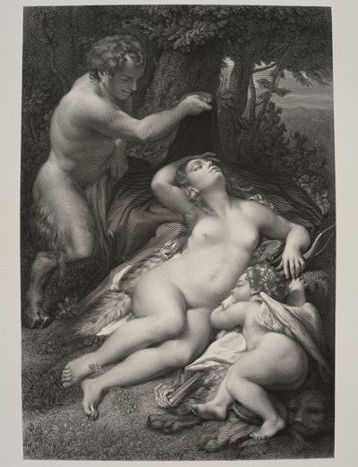 Auguste-Jean-Baptiste-Marie Blanchard - Jupiter und Antiope