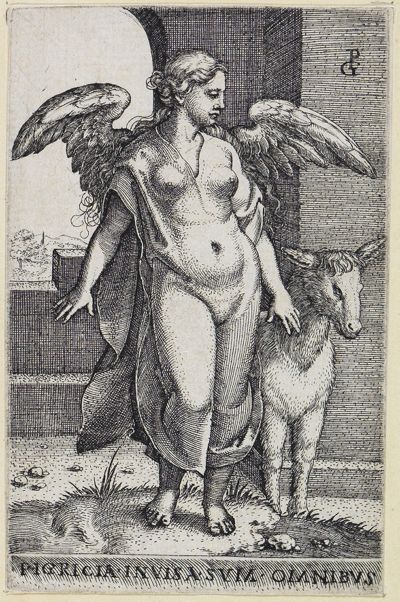 Georg Pencz - Der Trägheit (Die sieben Todsünden)