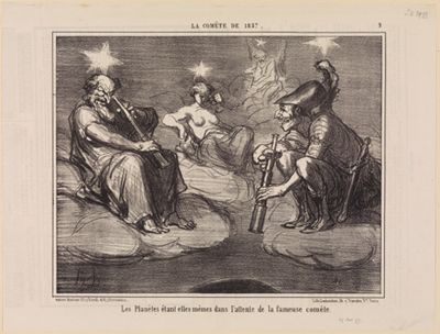 Les planètes étant elles-memes dans l'attente de la fameuse comete (La Comète de 1857, Blatt 9)