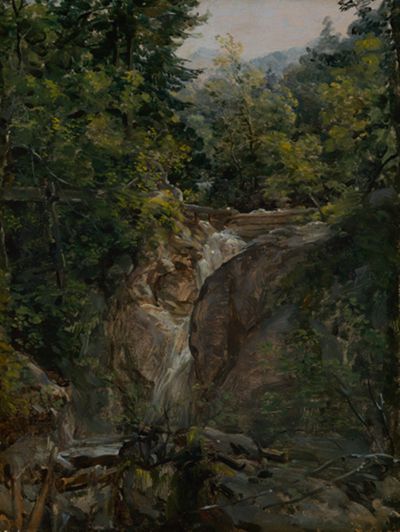 Johann Georg Dillis - Wasserfall bei Ohlstadt