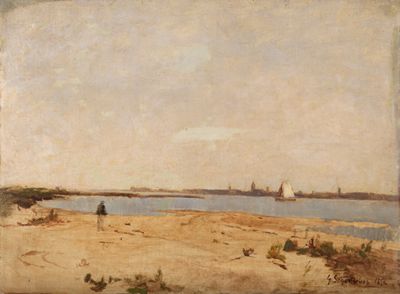 Gustav Schönleber - Blick auf Gorkum