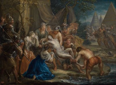 Johann Georg Platzer - Rettung Alexander des Großen