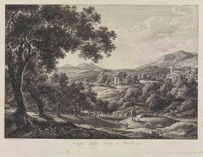 Johann Christian Reinhart - Tempio della Tosse a Tivoli