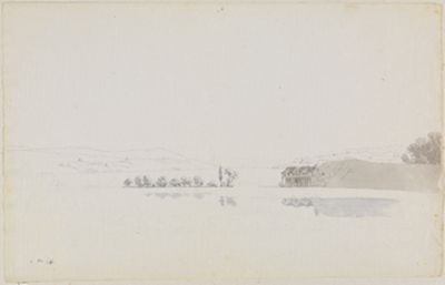 Johann Jakob Biedermann - Die Au im Zürichsee