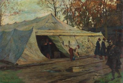 Friedrich Fehr - Aus dem französischen Gefangenenlager am Lechfeld 1914