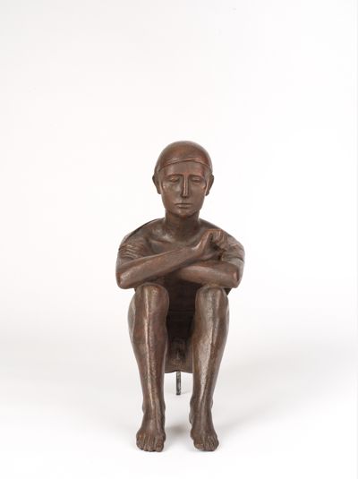 Hermann Blumenthal - Hockender Campagnahirte