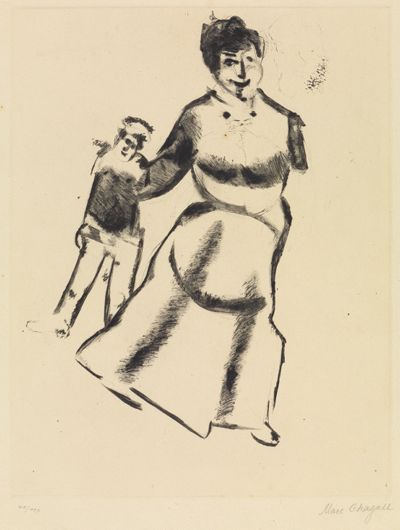 Marc Chagall - Mutter und Sohn (Mère et fils)