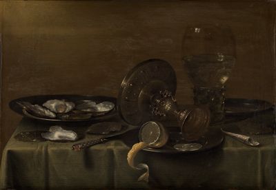Willem Claesz. Heda - Frühstücksstillleben mit Silbertazza