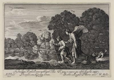 Wenzel Hollar - Der junge Tobias und der Engel