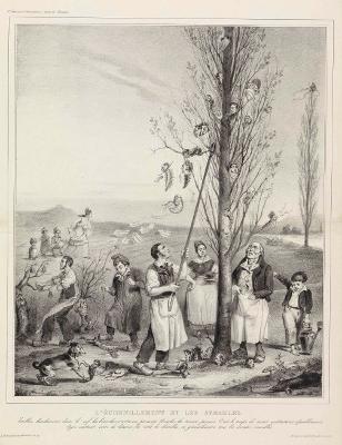 J. J. Grandville - Lechenillement et les semailles