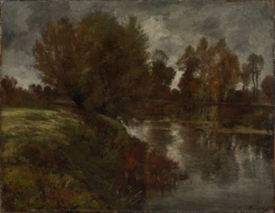 Peter Burnitz - Regenstimmung an der Nidda
