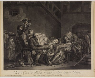 Jean-Jacques Flipart - Le Gâteau des Rois