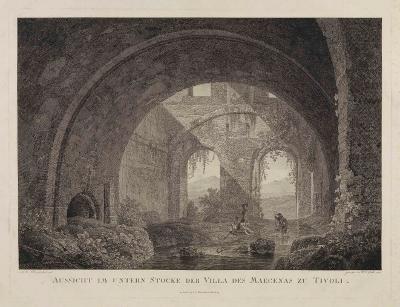 Friedrich Wilhelm Gmelin - Tivoli, Villa des Maecenas (unterer Stock)