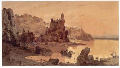 Andreas Achenbach - Burg am Meer