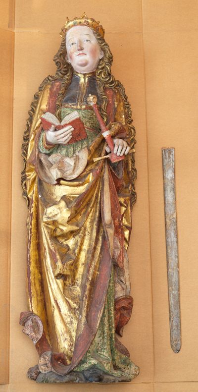 Oberschwäbisch, um 1520 - Die Heilige Katharina