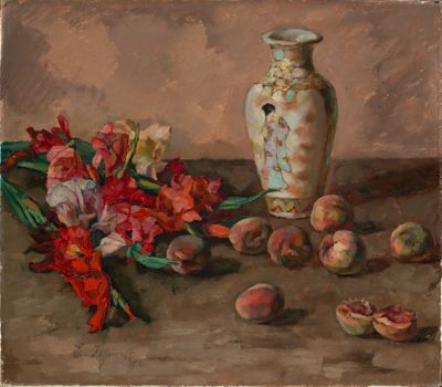 Eugen Segewitz - Stilleben mit Blumen und Früchten