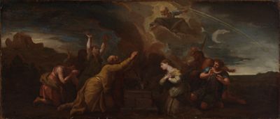 Giovanni Francesco Romanelli (1610) - Das Opfer Noahs