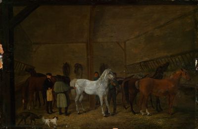 Johann Wilhelm Baumeister - Pferdestall