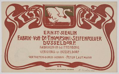 Hellmut Eichrodt - Ernst Sieglin, Fabrik von Dr. Thompsons Seifenpulver, Düsseldorf