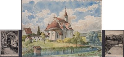 Josef Wilhelm Durm - Die Wallfahrtskirche in Grafrath an der Amper (Kirchen und Landschaften aus Bayern)