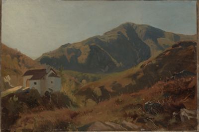 Eugen Bracht - Kapelle im Tessin