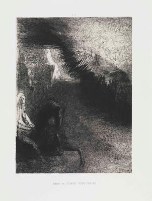 Odilon Redon - Pèlerin du monde sublunaire ..., pl. 5