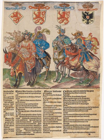Jacob Cornelisz. van Oostsanen - Ada, Wilhelm I, Floris IV, Wilhelm II
