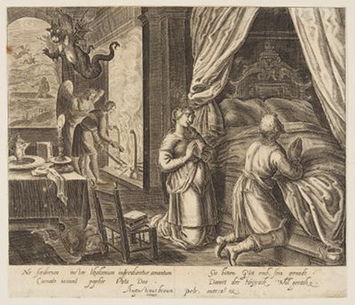 Anonym (nach Augustin Braun) - Die Geschichte des Tobias, Blatt 5