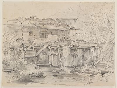 Albert Emil Kirchner - Alte Mühle in Mühlau