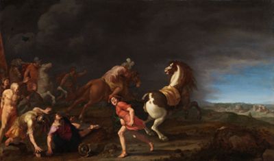 Cornelis van Poelenburg - Die Bekehrung des Paulus