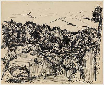Ludwig Meidner - Sedan, 1. August 1918