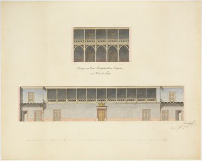 Friedrich Johann Andreas Arnold - Umbauentwurf zum Karlsruher Hoftheater