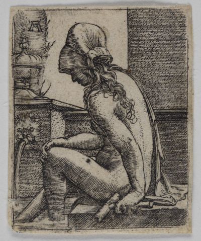 Albrecht Altdorfer - Frau im Bade