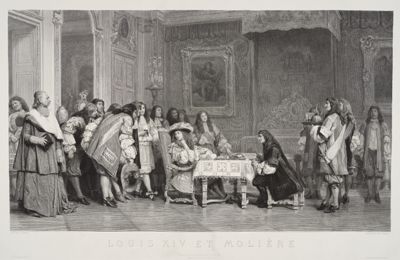 Edouard Girardet - Ludwig XIV und Molière