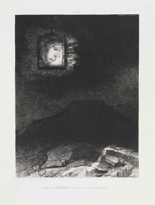 Odilon Redon - Lueur précaire ..., pl. 3