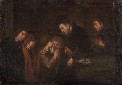 Pasquale de Rossi (1641) - Zwei Geistliche, Knaben unterrichtend