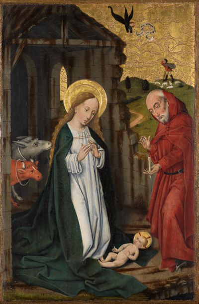 Friedrich Herlin (1425) - Anbetung des Kindes