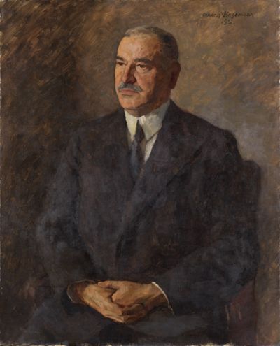 Oskar Hagemann - Bildnis des Badischen Staatspräsidenten Dr. jur. Joseph Schmitt