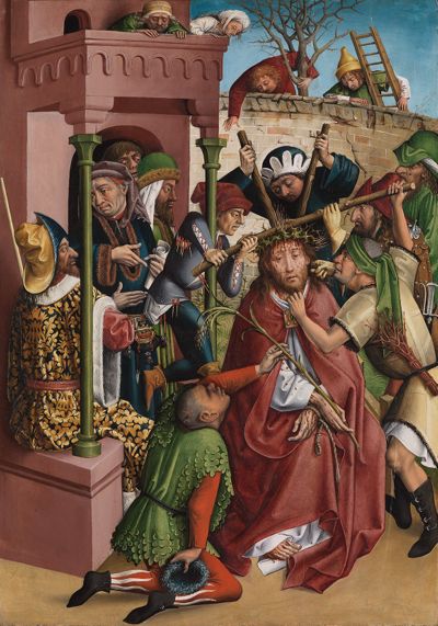 Meister der Karlsruher Passion - Dornenkrönung Christi