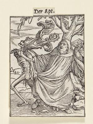 Hans Holbein (1497) - Der Abt (Totentanz)