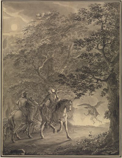 Johann Georg Pforr - Wotans Adler holt den Schuldigen (Illustration zu Ritter Horst II)