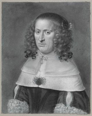 Wallerand Vaillant - Bildnis Markgräfin Maria Magdalena von Baden-Baden (1619-1688)