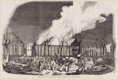Carl Richard - Der Brand des großherzoglichen Hoftheaters zu Karlsruhe