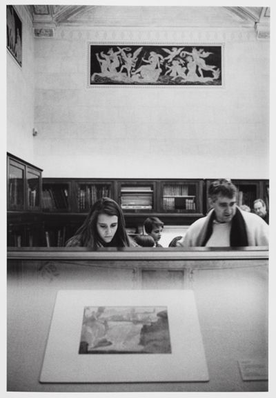 Barbara Klemm - Kunsthalle Karlsruhe, Besucher im Vorlegesaal I, Ausstellung Jean-Honoré Fragonard I